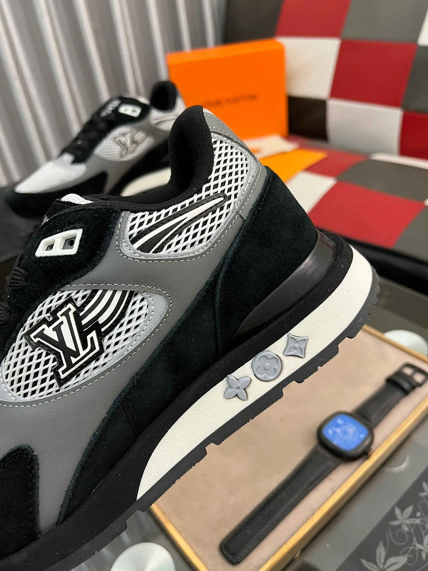 Men's Men's Shoes 💰660⌚️⌚️【LOUIS VUITTON) New 🍀LV Louis Vuitton*——LV classic dad shoes trendy shoes! Made of imported original soft calf leather, imported fly woven lining. Original wear-resistant rubber outsole! High quality products! Code number: 38-44